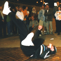 Junk breaking at Bournemouth pier, 1997